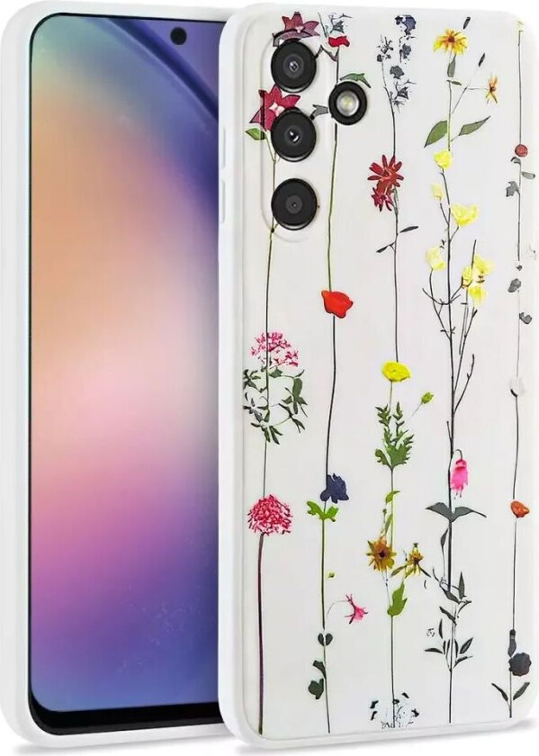 Tech-Protect Samsung Galaxy A54 (5G) Tech-Protect Fleksibelt Plast Deksel - Garden White