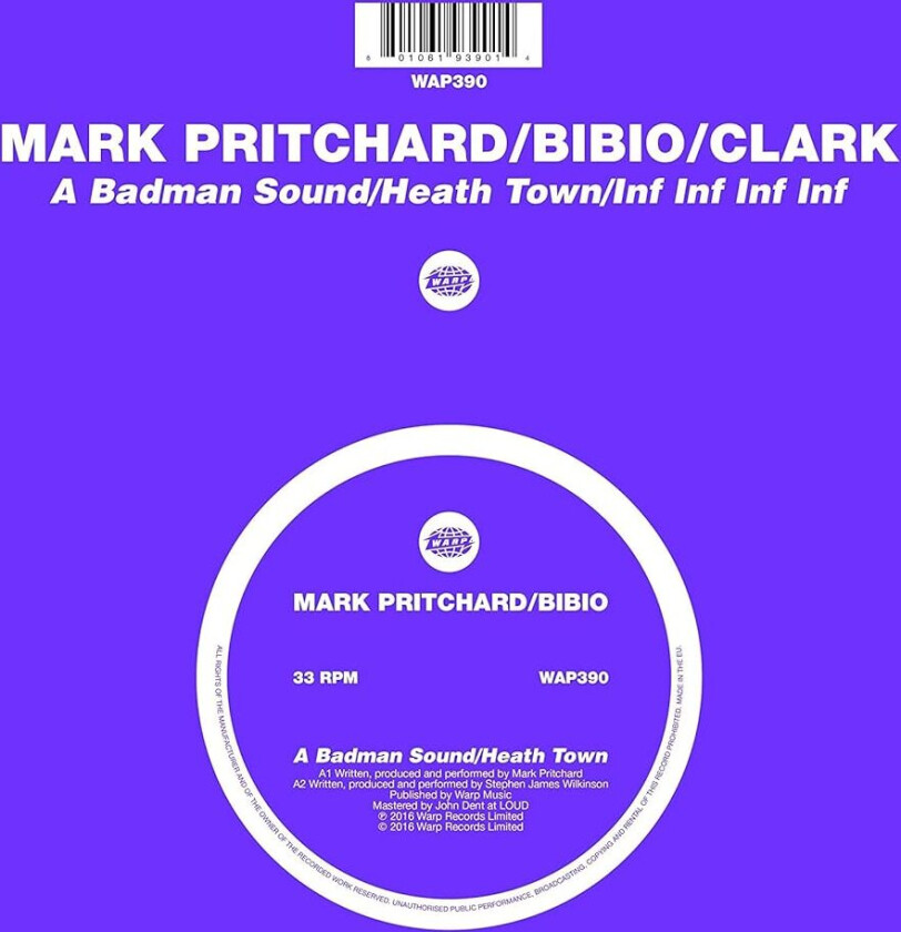 Mark Pritchard, Bibio, Clark A Badman Sound LP/Vinyl