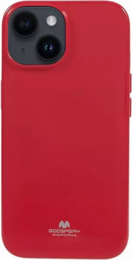 GOOSPERY iPhone 15 Fleksibelt Plastdeksel - Rød