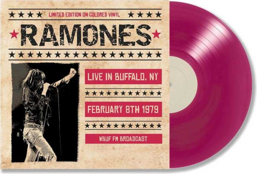 Ramones Live In Buffalo, NY, February 8th 1979 (WBUF FM Broadcast) LP/Vinyl