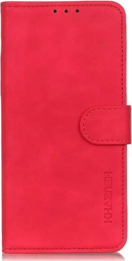 Samsung Galaxy S22 KHAZNEH Retro Kunstskinn Flipdeksel med Lommebok - Rød