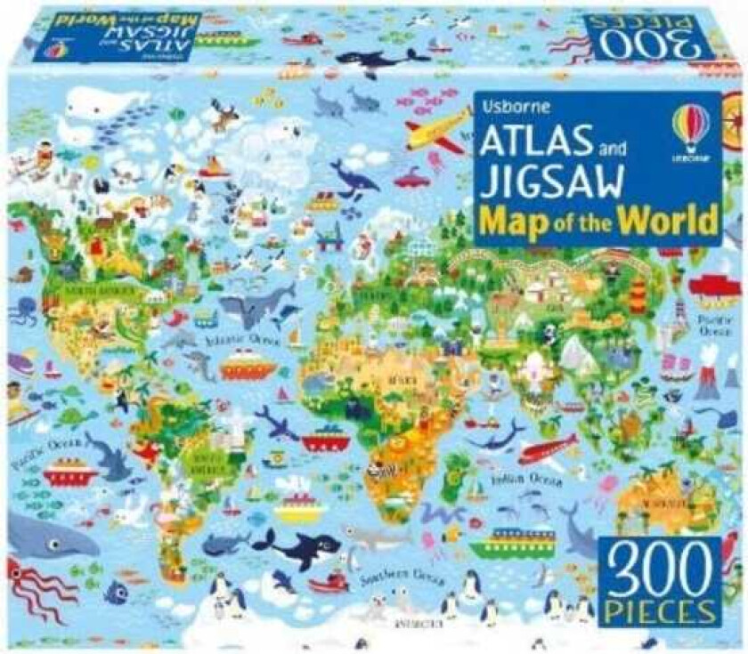 Atlas and Jigsaw Map of the World