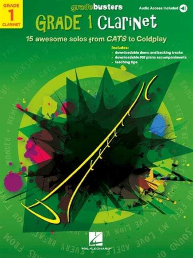 Gradebusters Grade 1 Clarinet 15 Awesome Solos from Cats to Coldplay