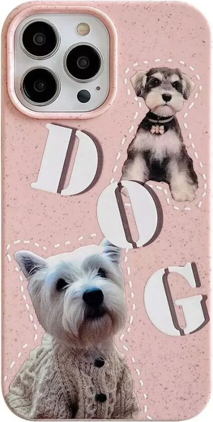 iPhone 14 Pro Fleksibelt Plast Deksel m. Motiv - Hunder