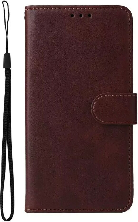 Samsung Galaxy S23 Ultra Flippdeksel i Skinn med Lommebok - Brun