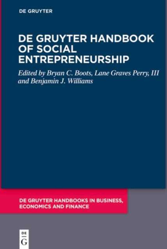 De Gruyter Handbook of Social Entrepreneurship