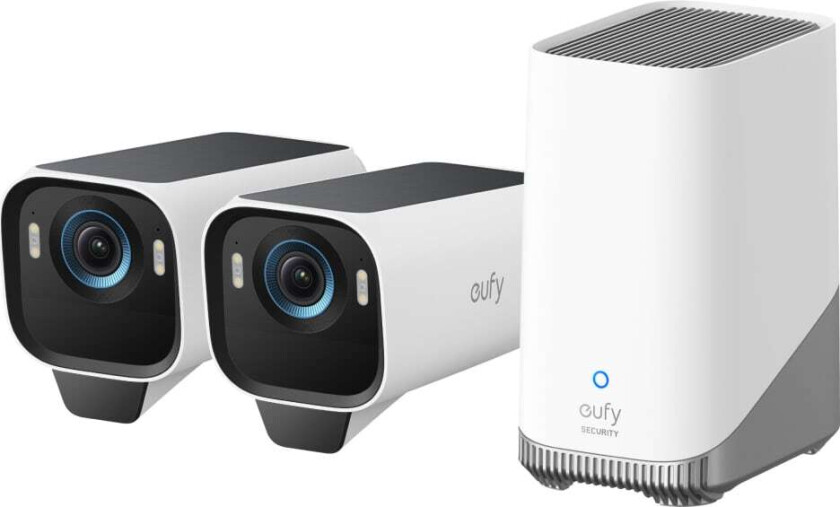 eufyCam S3 Pro 4K overvåkningskamera (2-pakning)