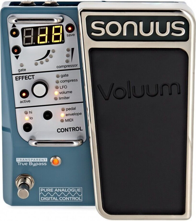 Voluum Analog volume FX Pedal for Guitar and Bass