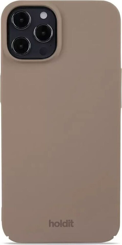 Holdit iPhone 12 / 12 Pro Slim Plast Deksel - Mocha Brown
