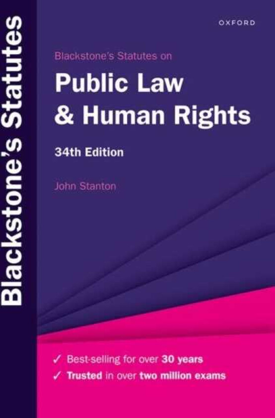 Blackstone's Statutes on Public Law & Human Rights