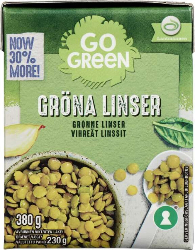 Linser Grønne 380g