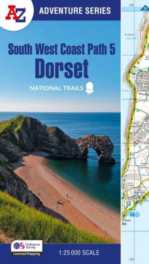 South West Coast Path 5 – Dorset With Ordnance Survey Mapping