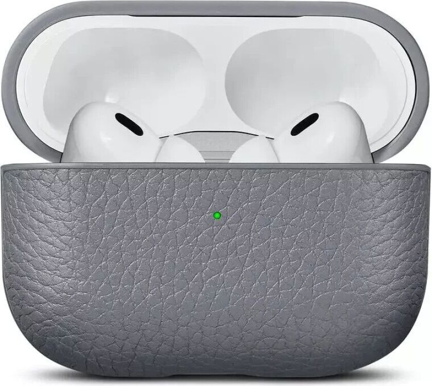 AirPods Pro (2. gen.) Deksel i Ekte Skinn - Grå