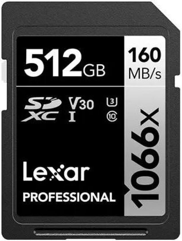 Pro 1066x Sdxc U3 (v30) Uhs-i R160/w120 512gb 512gb Sdxc Uhs-i Memory Card