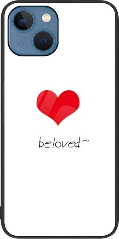 iPhone 14 Plus Deksel m. Glassbakside - Beloved