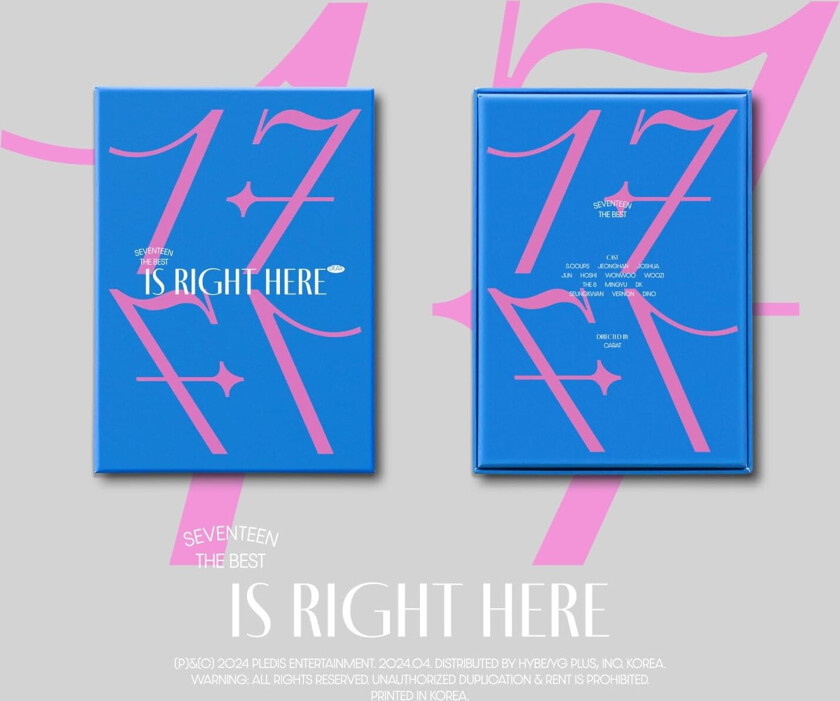 Seventeen SEVENTEEN BEST ALBUM '17 IS RIGHT HERE' (DEAR Ver.) CD