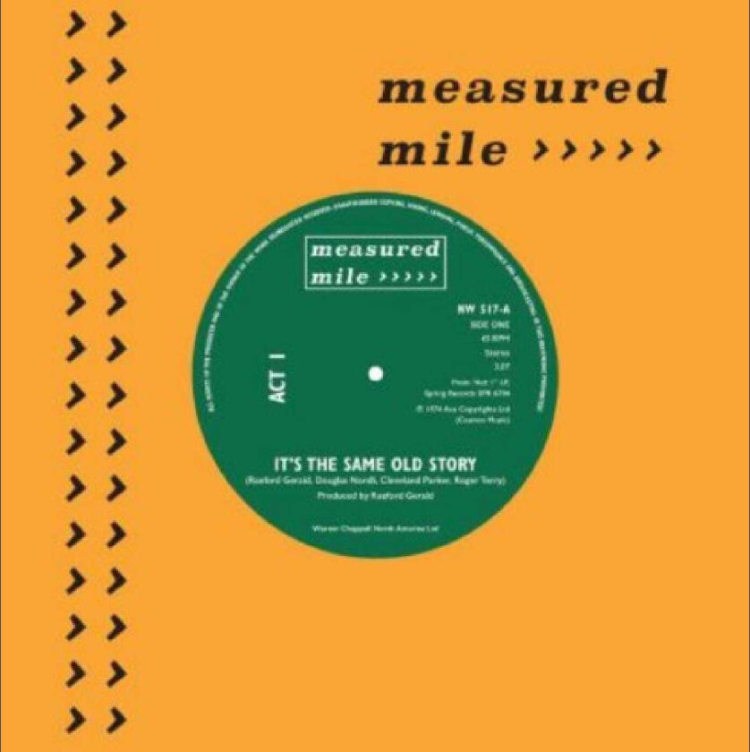 Act 1, Ivano Fossati It's The Same Old Story / Night Of The Wolf (Tema Del Lupo) LP/Vinyl