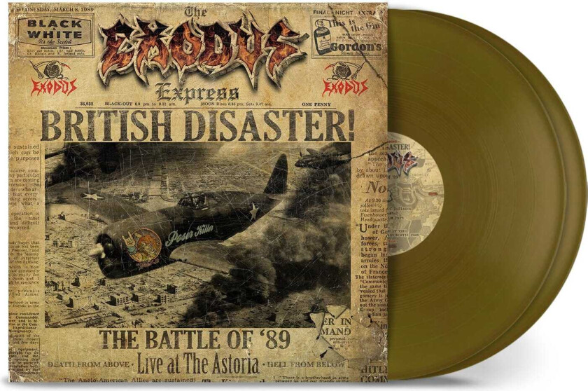 Exodus British Disaster: The Battle of '89 Live at the Astoria LP/Vinyl