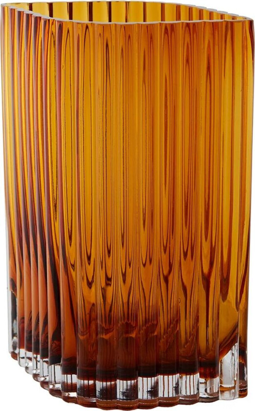 Folium vase 25 cm Amber