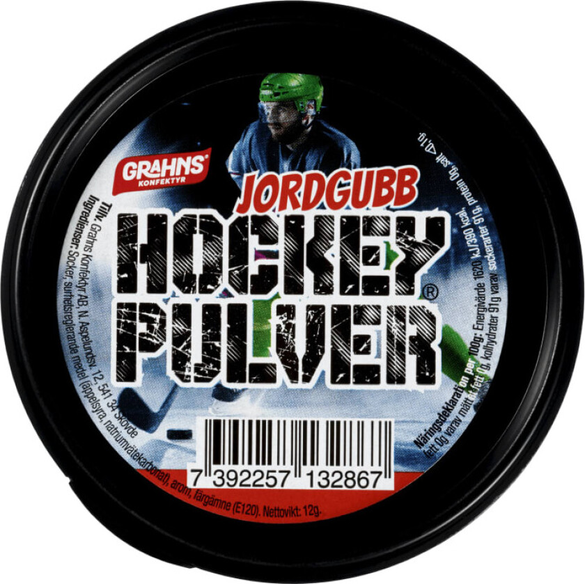 Hockeypulver Jordbær 12g