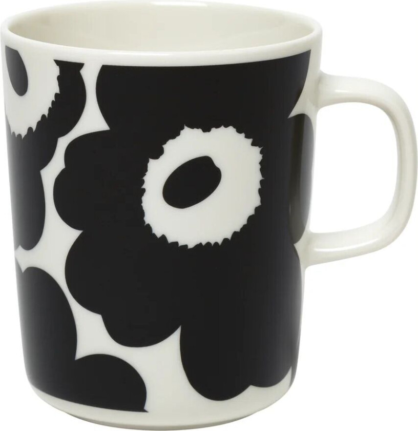 Unikko kopp 25 cl Hvit-svart