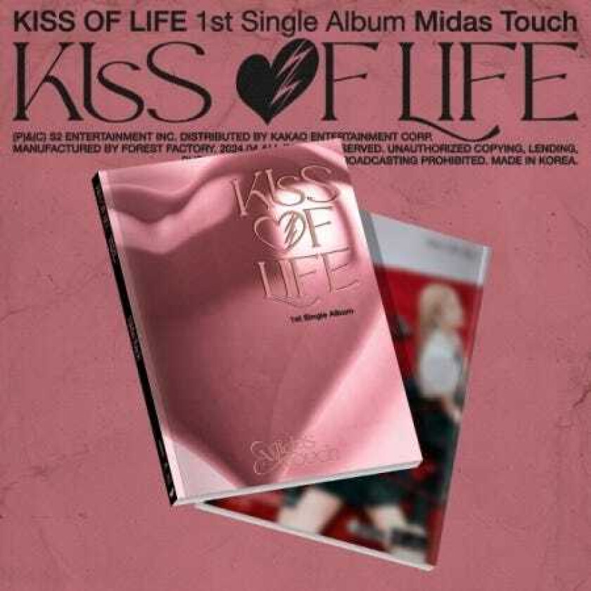 Kiss Of Life Midas Touch Photobook Version incl. 96pg Photobook, Photocard, Unit Photocard, Midas Touch Card + Sticker CD