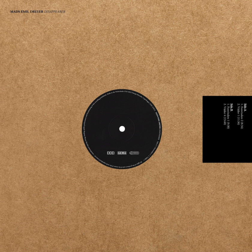 Mads Emil Dreyer Disappearer LP/Vinyl