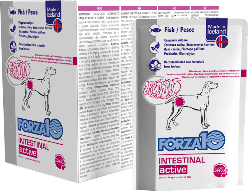 Forza10 Actiwet Intestinal active våtfôr med fisk for hunder - 12 x 100 g