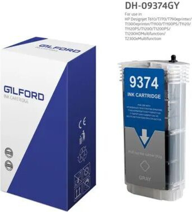 Blekk Grå No.72 - T1100 130ml - C9374a