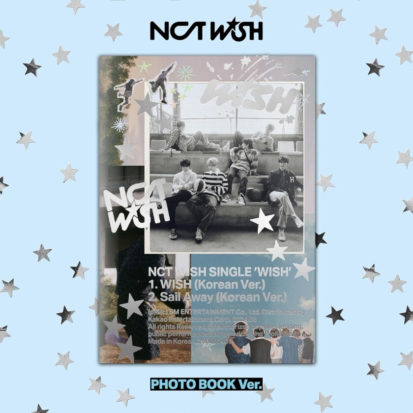NCT Wish Wish Photobook Version incl. 88pg Photobook, Postcard, Photo, Folded Poster + Photocard CD