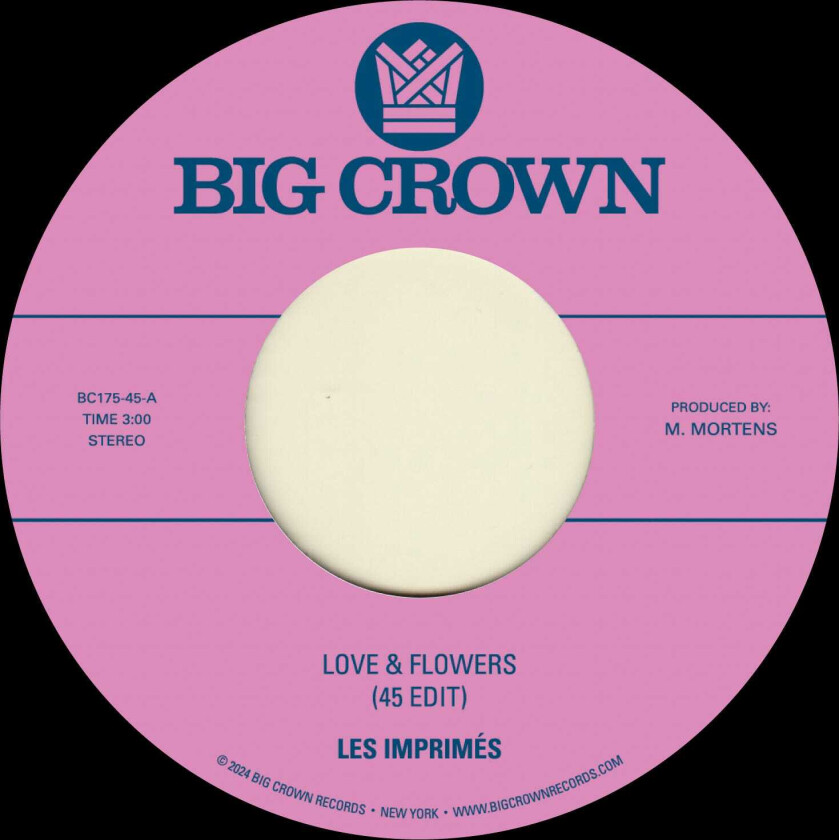 Les Imprimés Love & Flowers (45 Edit) / You LP/Vinyl