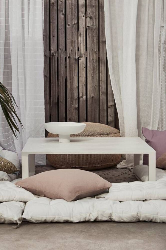 ALASSIO sofabord 100x100 cm Hvit