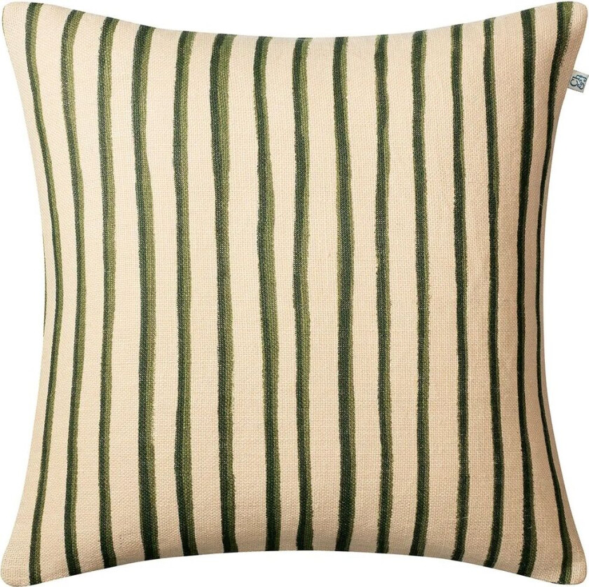 Jaipur Stripe putetrekk 50x50 cm Beige-green-green