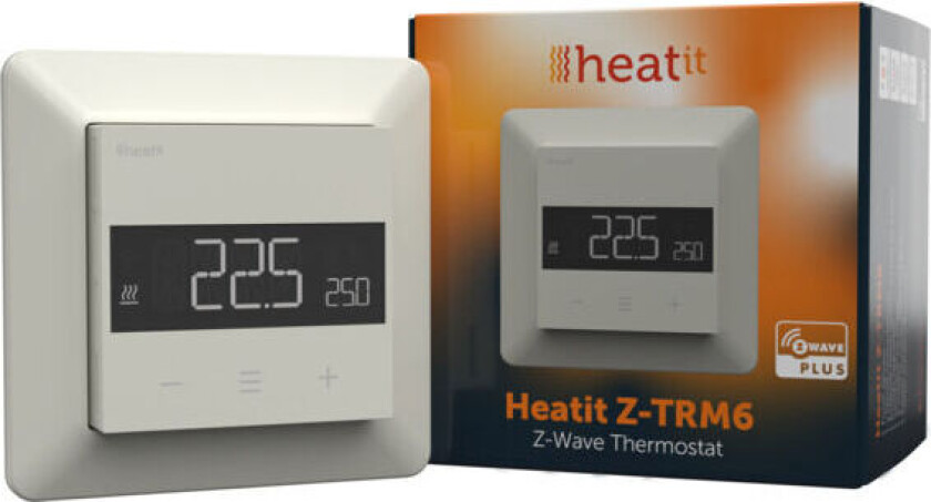 - Z-Wave - Z-TRM6 Hvit Termostat 16A RAL9010 - 5430567