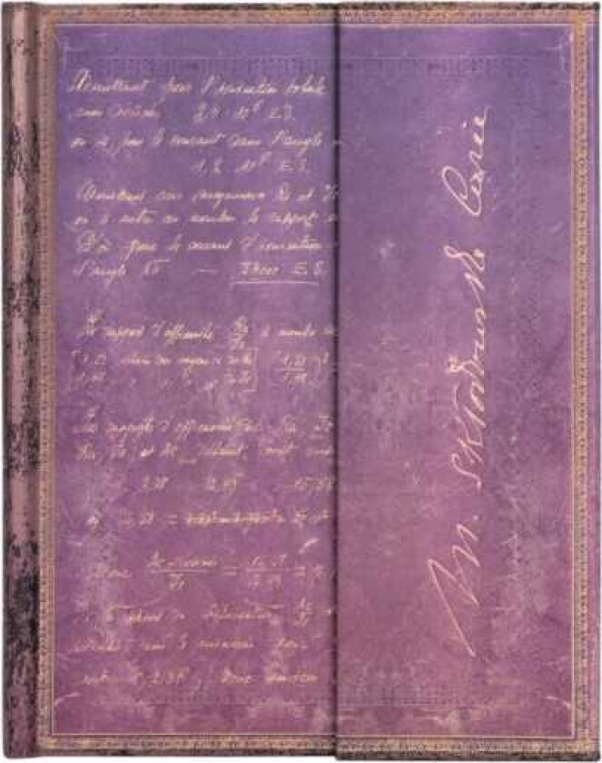 Marie Curie, Science of Radioactivity (Embellished Manuscripts Collection) Ultra Lined Hardcover Journal