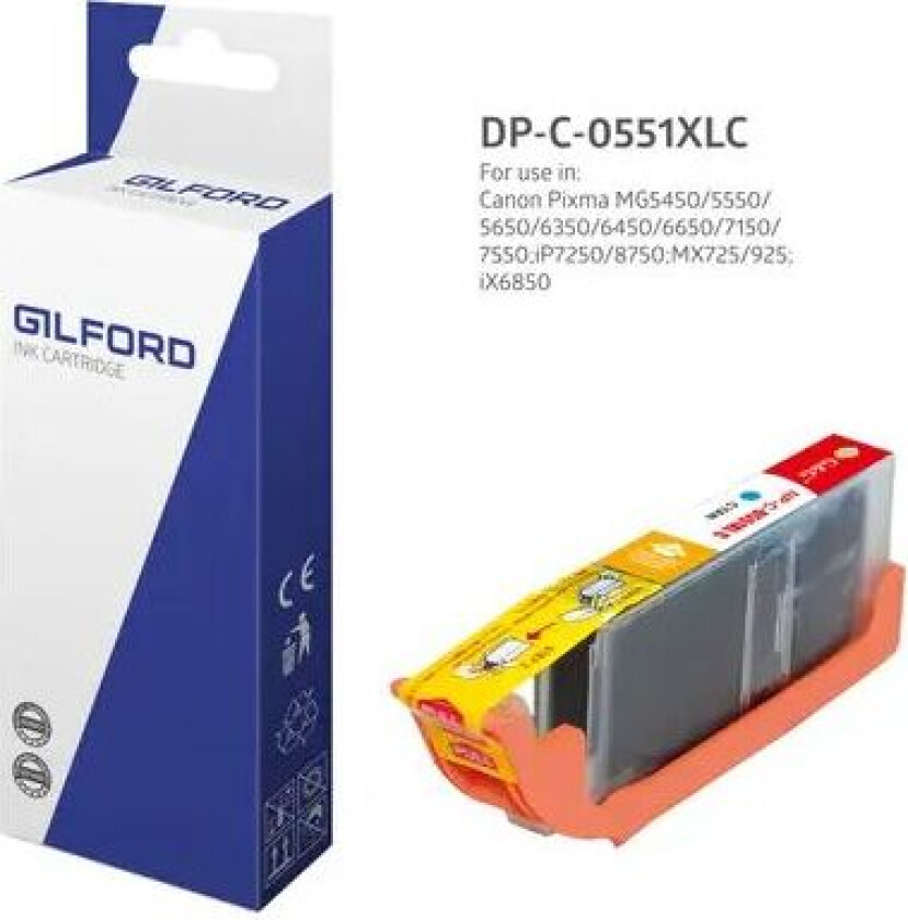 Blekk Cyan Dc-551c Xl