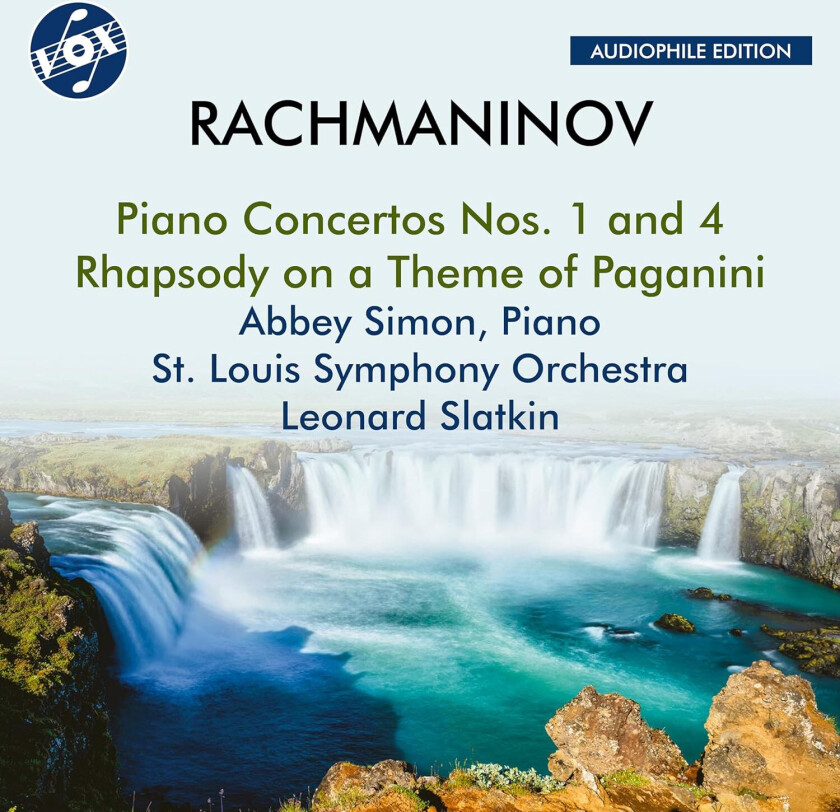 Abbey Simon, St Louis Symphony Orchestra, Leonard Slatkin Rachmaninov: Piano Concertos Nos. 1 & 4; Rhapsody on a Theme of Paganini CD