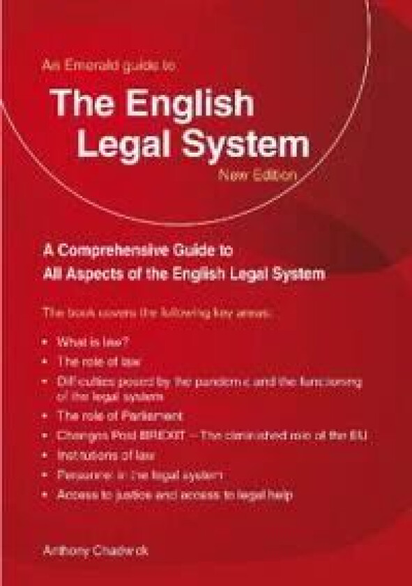 A Guide To The English Legal System av Anthony Chadwick