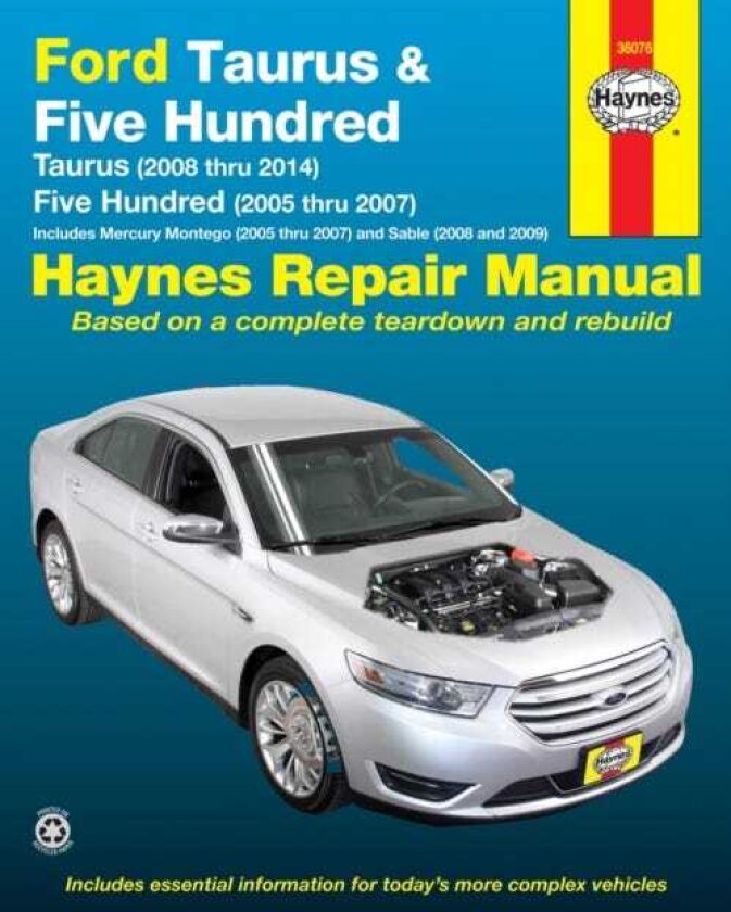 Ford Taurus (0814) & Five Hundred (0507) & Mercury Montego (0507) & Sable (0809) Haynes Repair Manual (USA)