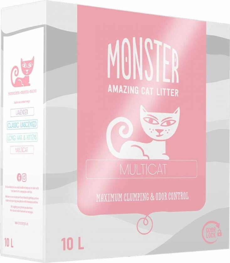 Monster Kattesand Multicat 10 liter
