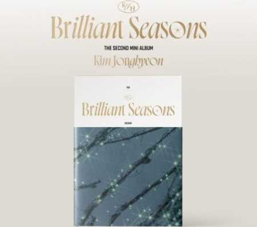 Kim Jonghyeon Brilliant Seasons incl. 88pg Photobook, 2 Photocards, Photo Stand, Fortune Message Card, 3Cut Photo + For Your Goal Package CD