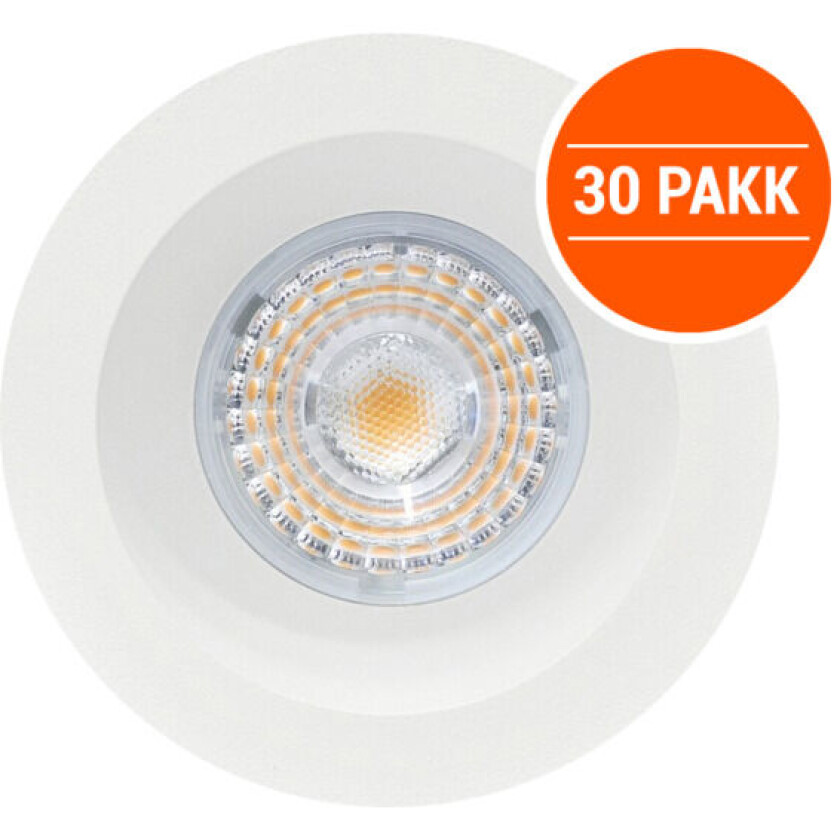 Alfa Soft LED Downlight 10W Matt Hvit IP44 30PK - 89991