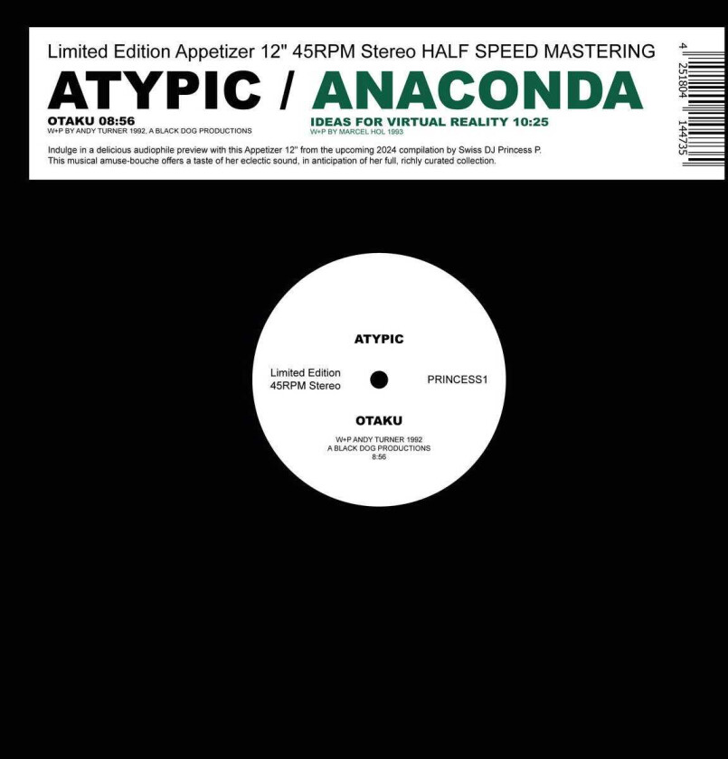 Atypic, Anaconda Princess P. Presents LP/Vinyl