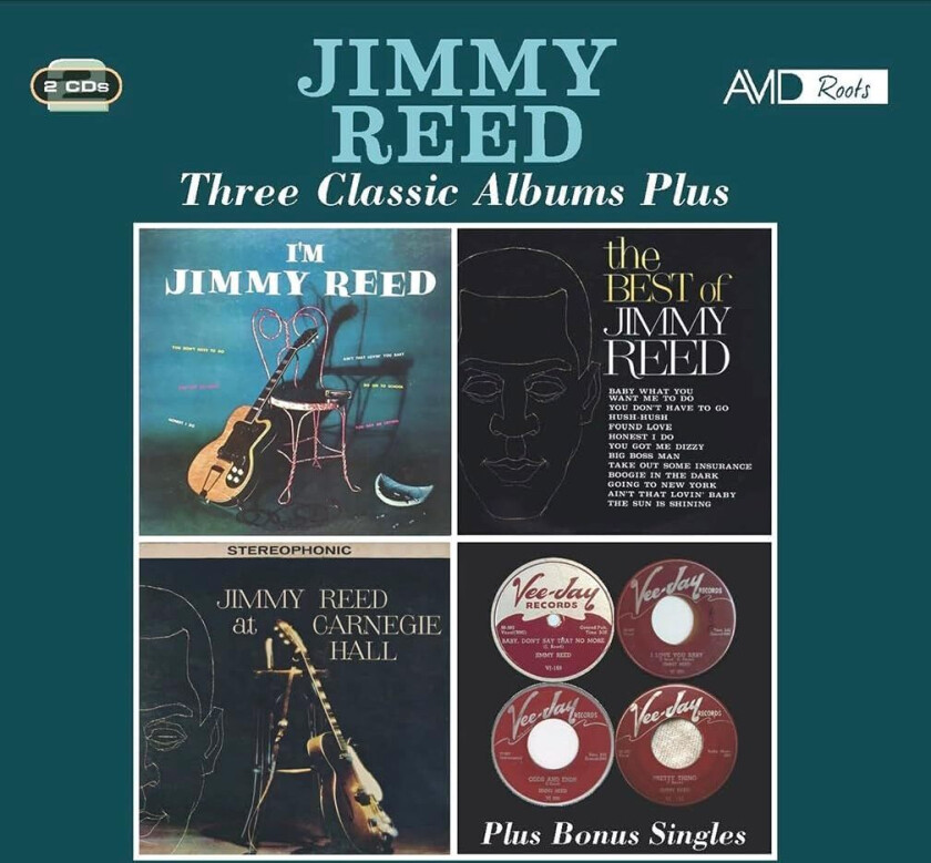 Jimmy Reed  Three Classic Albums Plus (I'm Jimmy Reed / The Best Of Jimmy Reed / Jimmy Reed At Carnegie Hall)  CD