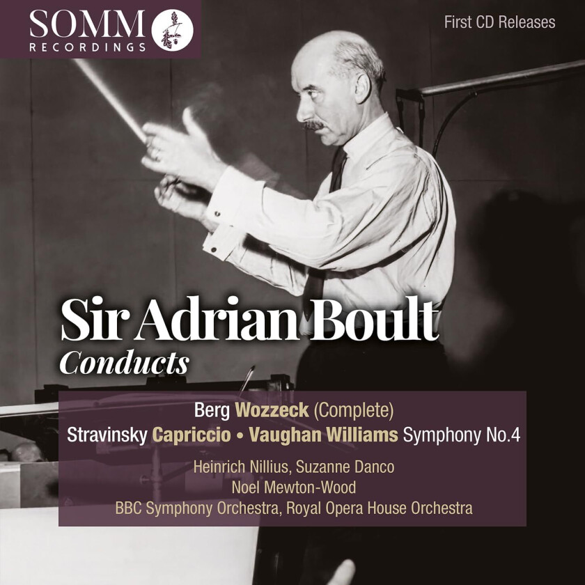 Royal Opera House Orchestra, BBC Symphony Orchestra, Adrian Boult  Berg: Wozzeck (Complete); Stravinsky: Capriccio; Vaughan Williams: Symphony No. 4  CD