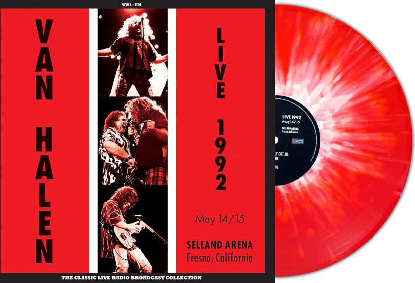 Van Halen  Live 1992 Selland Arena Fresno, California  LP/Vinyl