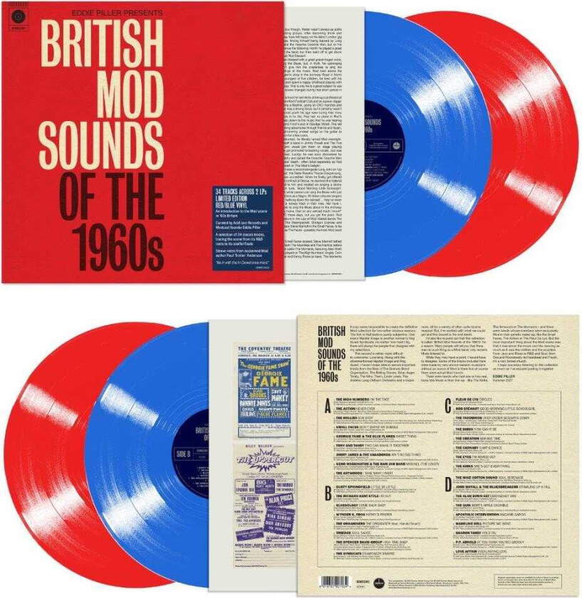 Diverse Artister Eddie Piller Presents British Mod Sounds Of the 1960s LP/Vinyl