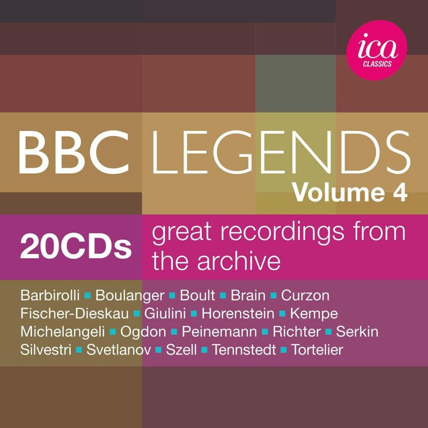 Diverse Klassisk, Nadia Boulanger, CLIFFORD CURZON, Carlo Maria Giulini BBC Legends, Vol. 4 CD