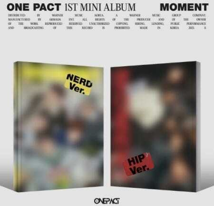 One Pact Moment Random Cover Postcard, Photocard A + B, Polaroid + Sticker CD