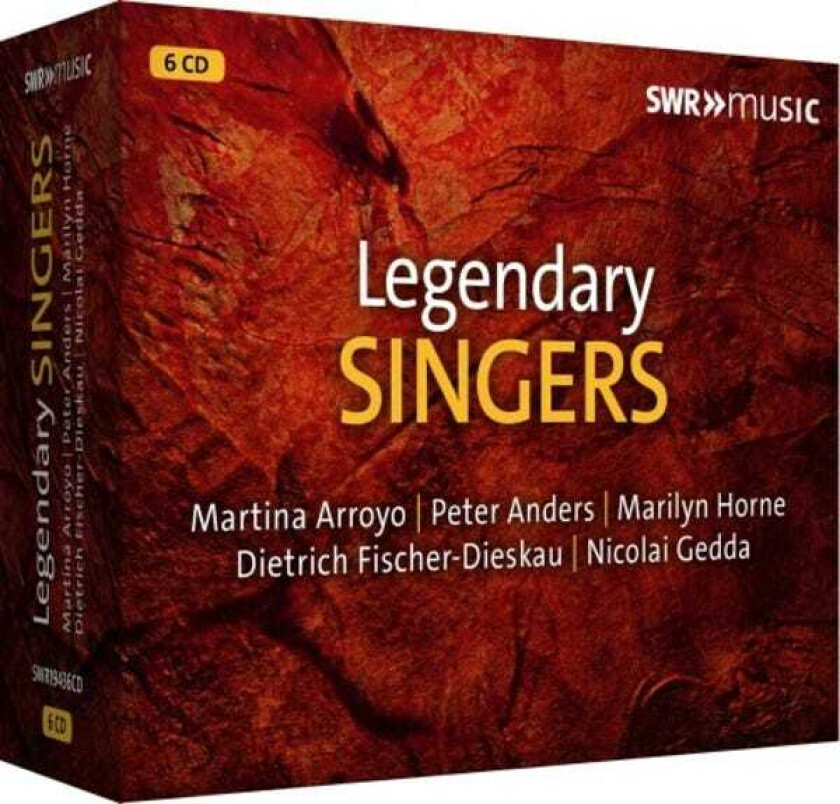 Martina Arroyo, Peter Anders, Marilyn Horne, Nicolai Gedda, SWR Sinfonieorchester BadenBaden Und Freiburg, Otto Ackermann, Paul Burkhard, Ernest Bour  Legendary Singers  CD